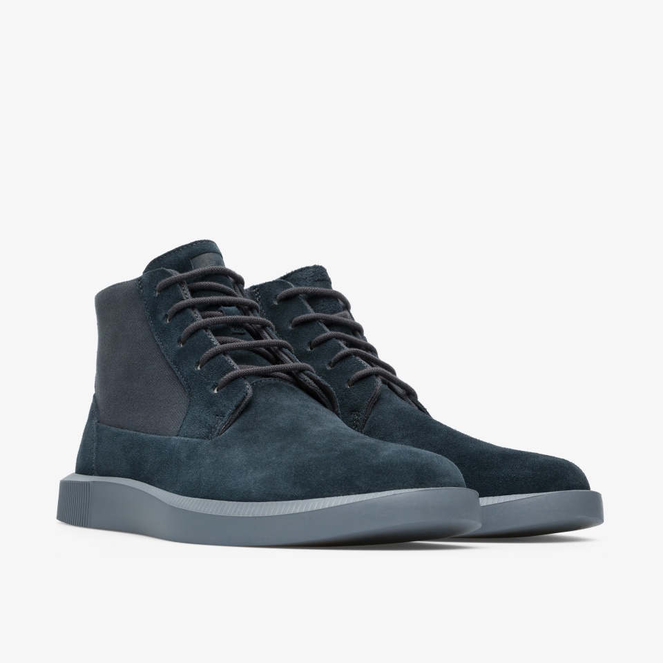 Camper Bill Dark Grey - Camper Mens Ankle Boots ||1762-IRZFL||